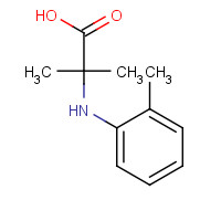117755-95-0 2-methyl-2-(2-methylanilino)propanoic acid chemical structure