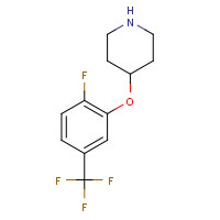 1266245-60-6 4-[2-fluoro-5-(trifluoromethyl)phenoxy]piperidine chemical structure