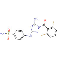443797-96-4 4-[[5-amino-1-(2,6-difluorobenzoyl)-1,2,4-triazol-3-yl]amino]benzenesulfonamide chemical structure