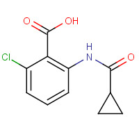 1314406-53-5 2-chloro-6-(cyclopropanecarbonylamino)benzoic acid chemical structure