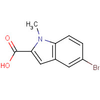 90766-47-5 5-bromo-1-methylindole-2-carboxylic acid chemical structure