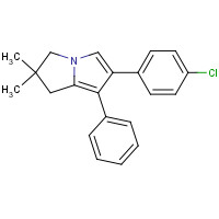 133111-56-5 6-(4-chlorophenyl)-2,2-dimethyl-7-phenyl-1,3-dihydropyrrolizine chemical structure