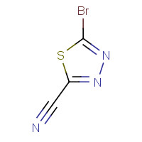 916889-37-7 5-bromo-1,3,4-thiadiazole-2-carbonitrile chemical structure