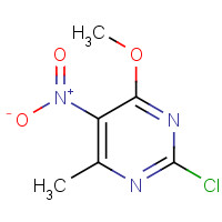 1899-99-6 2-chloro-4-methoxy-6-methyl-5-nitropyrimidine chemical structure