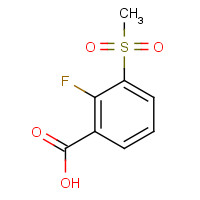 1186663-47-7 2-fluoro-3-methylsulfonylbenzoic acid chemical structure