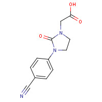 1223748-29-5 2-[3-(4-cyanophenyl)-2-oxoimidazolidin-1-yl]acetic acid chemical structure