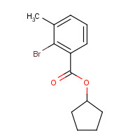 1319196-76-3 cyclopentyl 2-bromo-3-methylbenzoate chemical structure