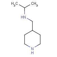 1225475-79-5 N-(piperidin-4-ylmethyl)propan-2-amine chemical structure