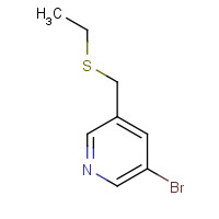 1404367-29-8 3-bromo-5-(ethylsulfanylmethyl)pyridine chemical structure