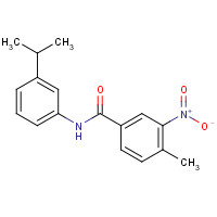 870221-10-6 4-methyl-3-nitro-N-(3-propan-2-ylphenyl)benzamide chemical structure