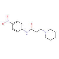 90279-43-9 N-(4-nitrophenyl)-3-piperidin-1-ylpropanamide chemical structure