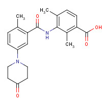 1529761-11-2 2,4-dimethyl-3-[[2-methyl-5-(4-oxopiperidin-1-yl)benzoyl]amino]benzoic acid chemical structure