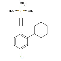 1282582-96-0 2-(4-chloro-2-cyclohexylphenyl)ethynyl-trimethylsilane chemical structure
