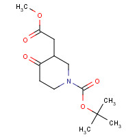 694450-89-0 tert-butyl 3-(2-methoxy-2-oxoethyl)-4-oxopiperidine-1-carboxylate chemical structure