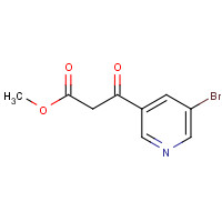 205985-97-3 methyl 3-(5-bromopyridin-3-yl)-3-oxopropanoate chemical structure