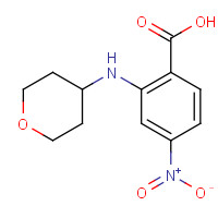 1034975-48-8 4-nitro-2-(oxan-4-ylamino)benzoic acid chemical structure