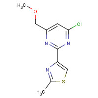 263897-42-3 4-[4-chloro-6-(methoxymethyl)pyrimidin-2-yl]-2-methyl-1,3-thiazole chemical structure