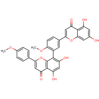 548-19-6 8-[5-(5,7-dihydroxy-4-oxochromen-2-yl)-2-methoxyphenyl]-5,7-dihydroxy-2-(4-methoxyphenyl)chromen-4-one chemical structure