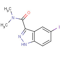 1180130-63-5 5-iodo-N,N-dimethyl-1H-indazole-3-carboxamide chemical structure