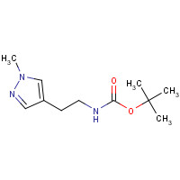 1188264-99-4 tert-butyl N-[2-(1-methylpyrazol-4-yl)ethyl]carbamate chemical structure