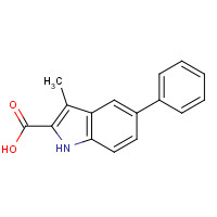 191868-97-0 3-methyl-5-phenyl-1H-indole-2-carboxylic acid chemical structure
