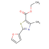 886497-27-4 ethyl 2-(furan-2-yl)-4-methyl-1,3-thiazole-5-carboxylate chemical structure