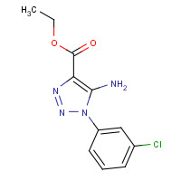 28924-60-9 ethyl 5-amino-1-(3-chlorophenyl)triazole-4-carboxylate chemical structure
