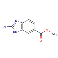 106429-38-3 methyl 2-amino-3H-benzimidazole-5-carboxylate chemical structure