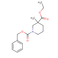 664364-60-7 1-O-benzyl 3-O-ethyl 3-methylpiperidine-1,3-dicarboxylate chemical structure