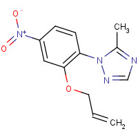1356009-10-3 5-methyl-1-(4-nitro-2-prop-2-enoxyphenyl)-1,2,4-triazole chemical structure