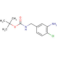 180081-30-5 tert-butyl N-[(3-amino-4-chlorophenyl)methyl]carbamate chemical structure