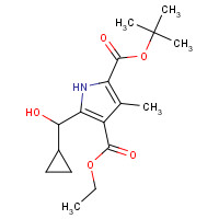 1082990-47-3 2-O-tert-butyl 4-O-ethyl 5-[cyclopropyl(hydroxy)methyl]-3-methyl-1H-pyrrole-2,4-dicarboxylate chemical structure