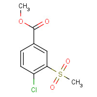 157069-50-6 methyl 4-chloro-3-methylsulfonylbenzoate chemical structure