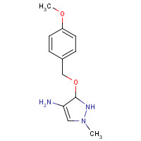 1131604-84-6 5-[(4-methoxyphenyl)methoxy]-2-methyl-1,5-dihydropyrazol-4-amine chemical structure