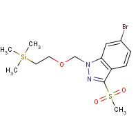 651780-44-8 2-[(6-bromo-3-methylsulfonylindazol-1-yl)methoxy]ethyl-trimethylsilane chemical structure
