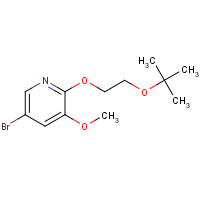 1299607-50-3 5-bromo-3-methoxy-2-[2-[(2-methylpropan-2-yl)oxy]ethoxy]pyridine chemical structure