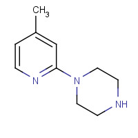 34803-67-3 1-(4-methylpyridin-2-yl)piperazine chemical structure