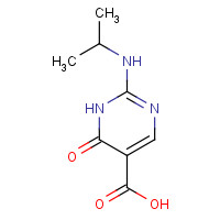 98594-72-0 6-oxo-2-(propan-2-ylamino)-1H-pyrimidine-5-carboxylic acid chemical structure