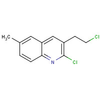 62595-02-2 2-chloro-3-(2-chloroethyl)-6-methylquinoline chemical structure
