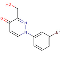 1314396-39-8 1-(3-bromophenyl)-3-(hydroxymethyl)pyridazin-4-one chemical structure