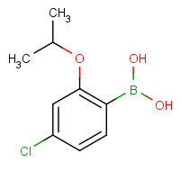 1256355-04-0 (4-chloro-2-propan-2-yloxyphenyl)boronic acid chemical structure