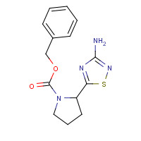 888314-31-6 benzyl 2-(3-amino-1,2,4-thiadiazol-5-yl)pyrrolidine-1-carboxylate chemical structure