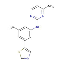 1312535-23-1 4-methyl-N-[3-methyl-5-(1,3-thiazol-5-yl)phenyl]pyrimidin-2-amine chemical structure
