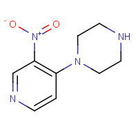 1052704-89-8 1-(3-nitropyridin-4-yl)piperazine chemical structure