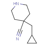 882035-12-3 4-(cyclopropylmethyl)piperidine-4-carbonitrile chemical structure