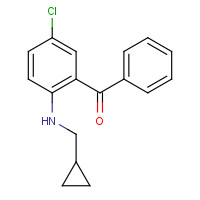 2897-00-9 [5-chloro-2-(cyclopropylmethylamino)phenyl]-phenylmethanone chemical structure
