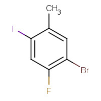 861928-20-3 1-bromo-2-fluoro-4-iodo-5-methylbenzene chemical structure