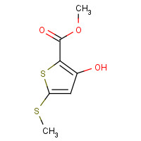 104386-67-6 methyl 3-hydroxy-5-methylsulfanylthiophene-2-carboxylate chemical structure