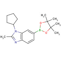 1231930-39-4 1-cyclopentyl-2-methyl-6-(4,4,5,5-tetramethyl-1,3,2-dioxaborolan-2-yl)benzimidazole chemical structure