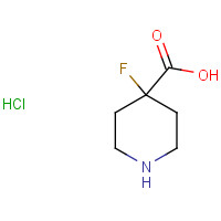 1186663-32-0 4-fluoropiperidine-4-carboxylic acid;hydrochloride chemical structure